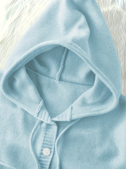 Plus Size - Plus Size - Plus Size Women'S Clothing, Sweet And Cute Style, Women'S Hooded Button-Up Cardigans, Autumn And Winter Fashion And Playful Items