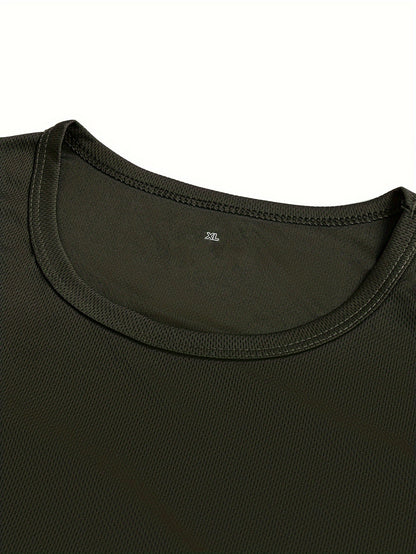 7 Solid Color Vests, Summer Men'S Casual And Comfortable Vests, Men'S Breathable Short Sleeve Tops, Suitable for Daily Activities