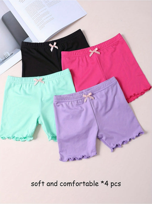 Girls' Solid Color Shorts - Everyday Style