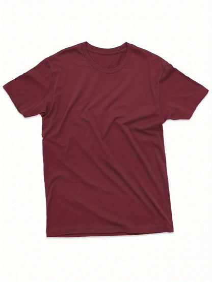 Men's Essential T-Shirt - Round Neck Short Sleeve Modern Style 638181