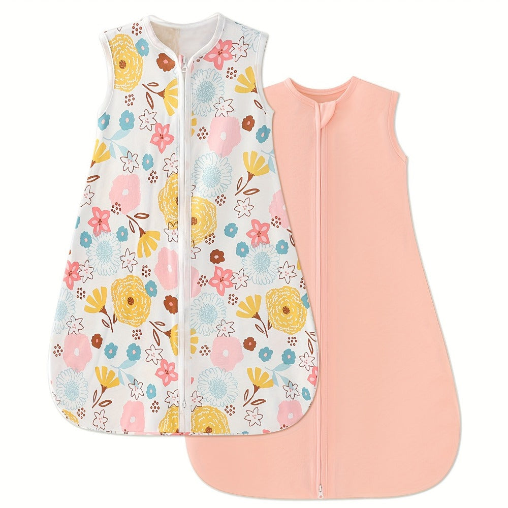 Baby Swaddle Sleep Sack Set - Two-Way Zipper Multipack