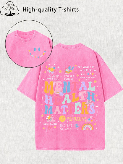 Trendy Women'S Retro Printed T-Shirt - Made from 230G Thick, Featuring a Retro Street Style with a Crew Neck And Short Sleeves. It'S Machine Washable And Ideal for Casual Wear in Spring And Summer, Offering a Unique Loose Fit