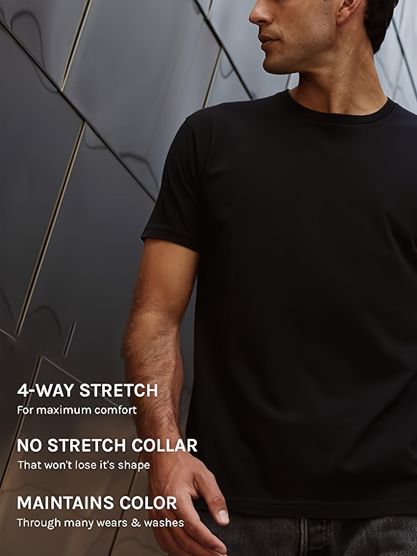 Men's Fun Lazy Bear Quote T-Shirt- "I Have OCD, I Will Make You Suffer"- with Text and Lazy Bear Pattern- Soft Stretch Fabric- Suitable for Party Casual Street Style