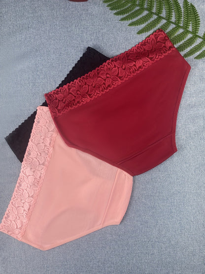 6pcs Of Women's Underwear, Size S- Low Price, Comfortable Breathable Elegant Lingerie, Lace Patchwork Women's Briefs
