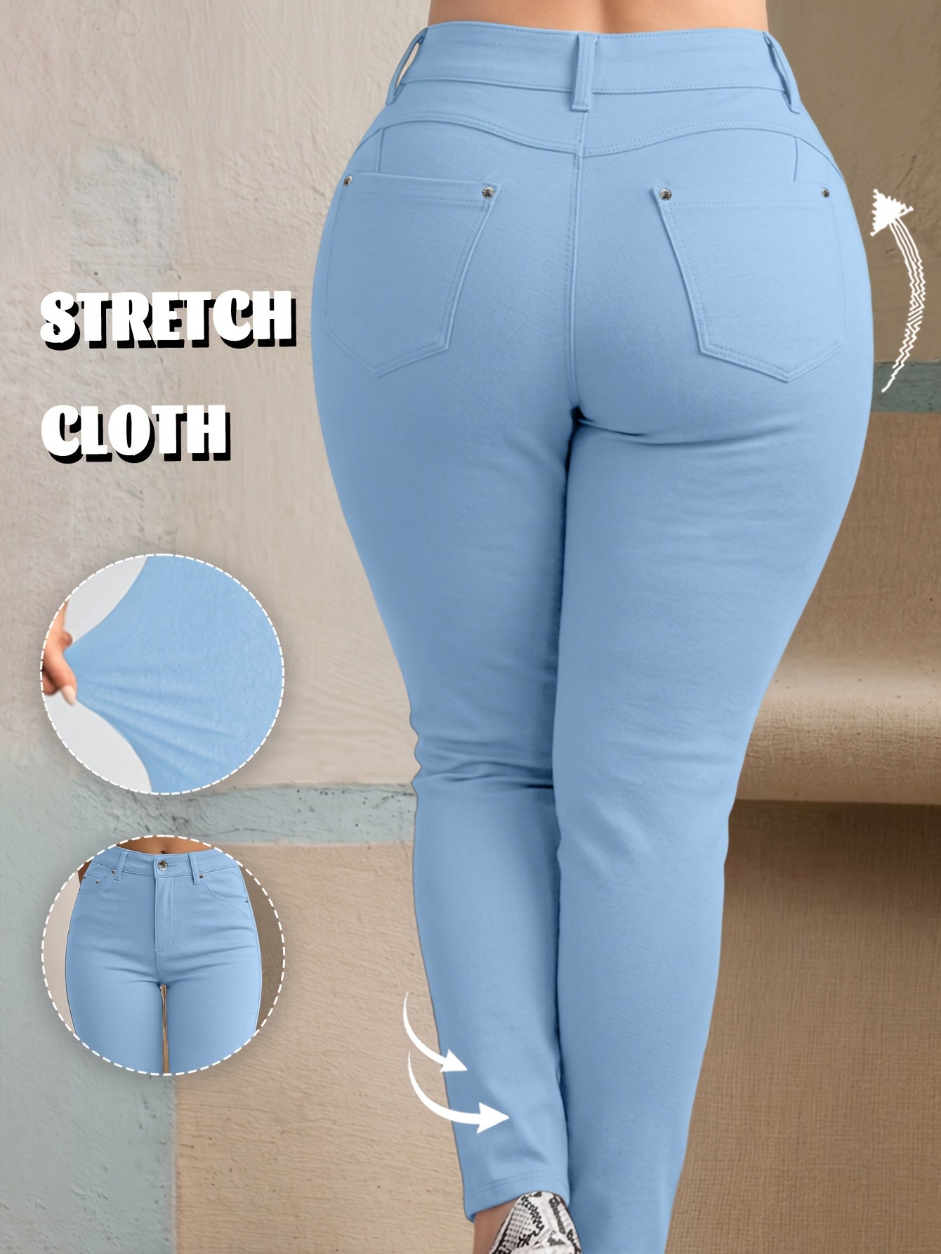 Y2K Trendy High-Stretch Slim Fit Women'S Pants, All-Season Streetwear Casual Trousers