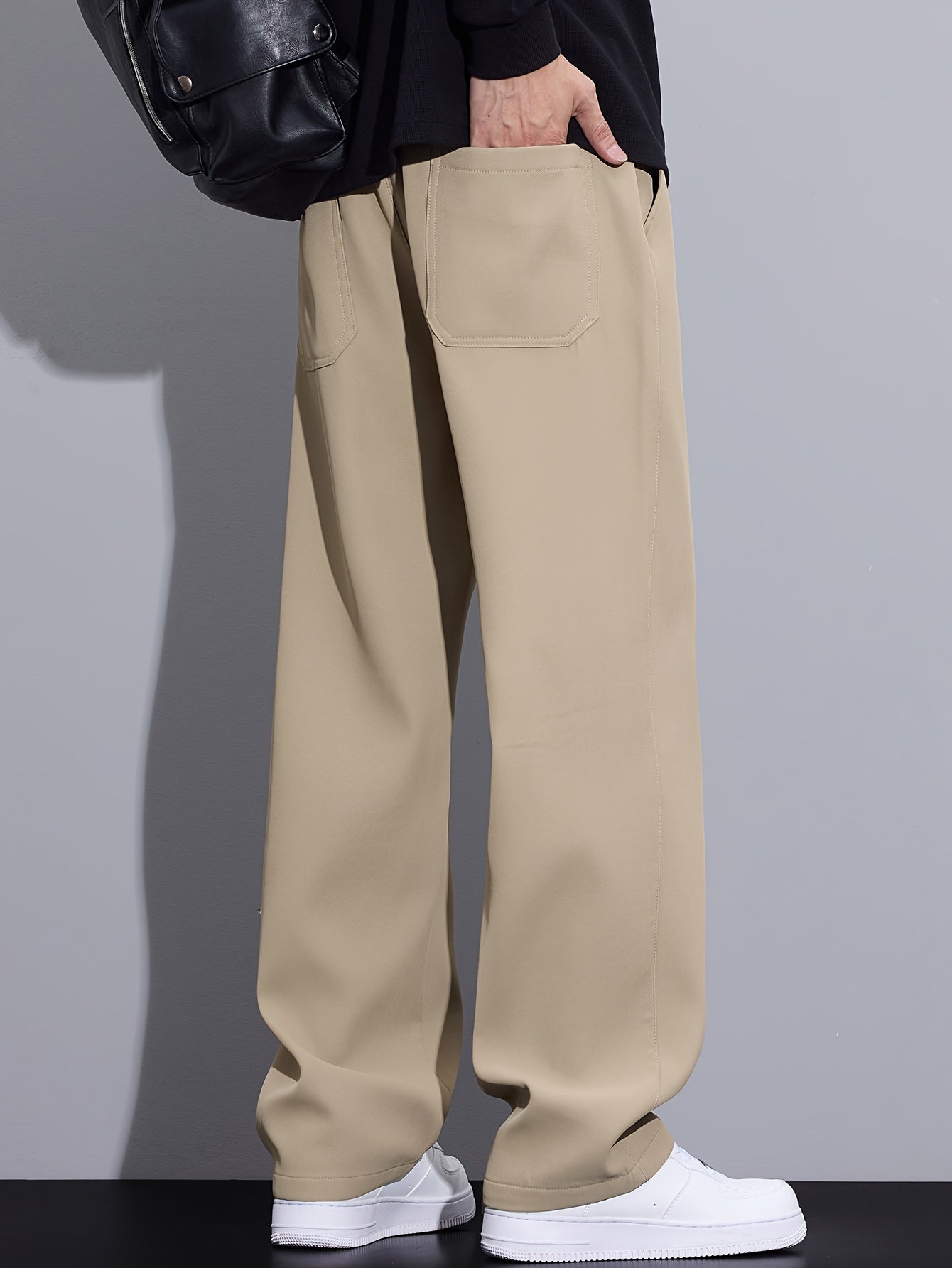 Autumn Casual Pants Men's Loose Straight Leg Trendy Versatile Men's Pants Autumn And Winter Men's Long Pants