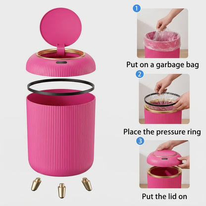 Touchless Smart Trash Can - Automatic Lid and Odor-Sealing Design