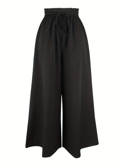 Temperament Commuter Style Loose Drapey Pants With Wide Leg Pants Seasonal Wear Women Drapey High Waist Casual Pants Women'S Elegant Casual Pants