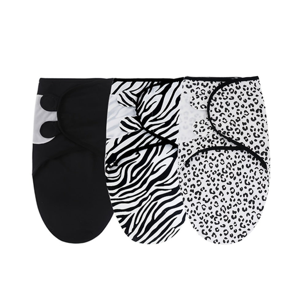 3-Pack Newborn Swaddling Blankets - Womb-Like Wrap Design