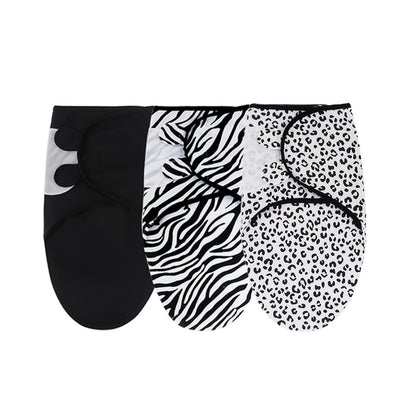 3-Pack Newborn Swaddling Blankets - Womb-Like Wrap Design