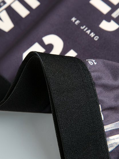 Set of 4 Men'S Long Boxer Briefs - Comfortable And Breathable Sports And Casual Underwear Featuring Lively Print Designs, with a Stretchy Elastic Waistband Made from a Suitable for Everyday Wear