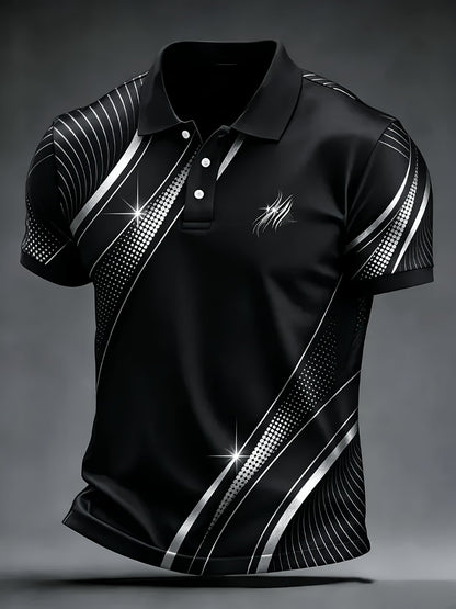 Men's Graphic Print Shirt - Collared Short Sleeve 605541