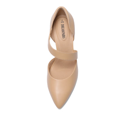 Women's High Heels Pumps Dress Closed Pointed Toe Comfortable D'Orsay Pumps Shoes for Work Office Wedding Dancing Closed Pointed Toe Stiletto D'Orsay Shoes for Wedding Party