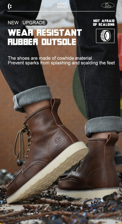 Men's Work & Safety Boots - Puncture Resistant & Non-Slip Sole 061221