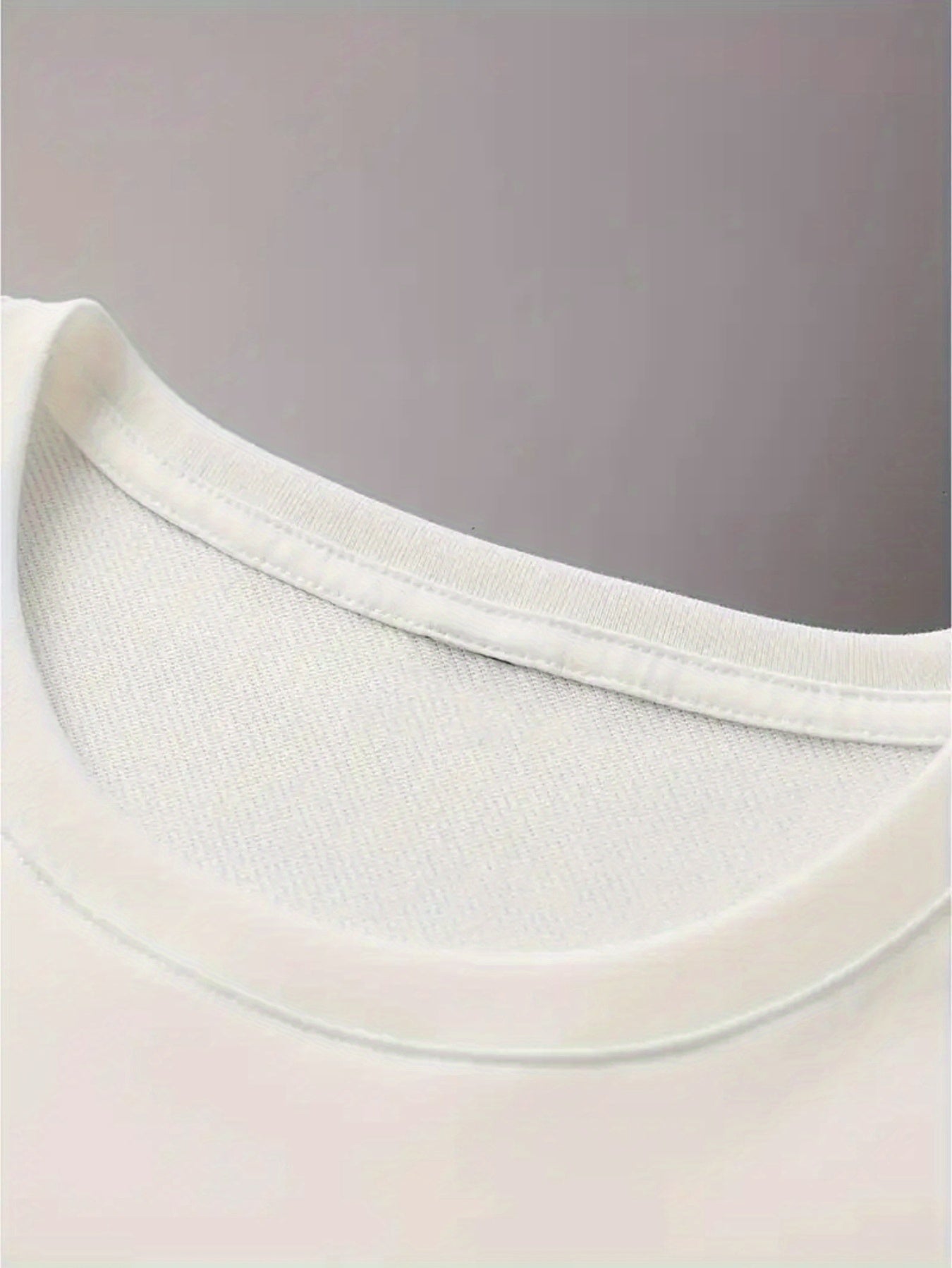 Men'S Casual T-Shirt Featuring a Creative Letter Design, Made from 100% Knit Fabric, Perfect for Spring And Summer with Its Short Sleeves, Stylish And Adaptable