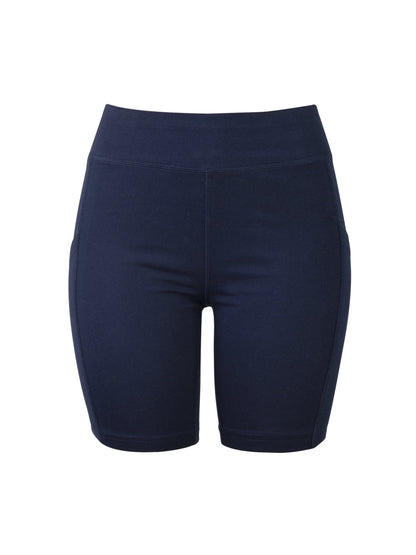 LADIES COTTON 15 INCH OUTSEAM SHORTS WITH POCKETS