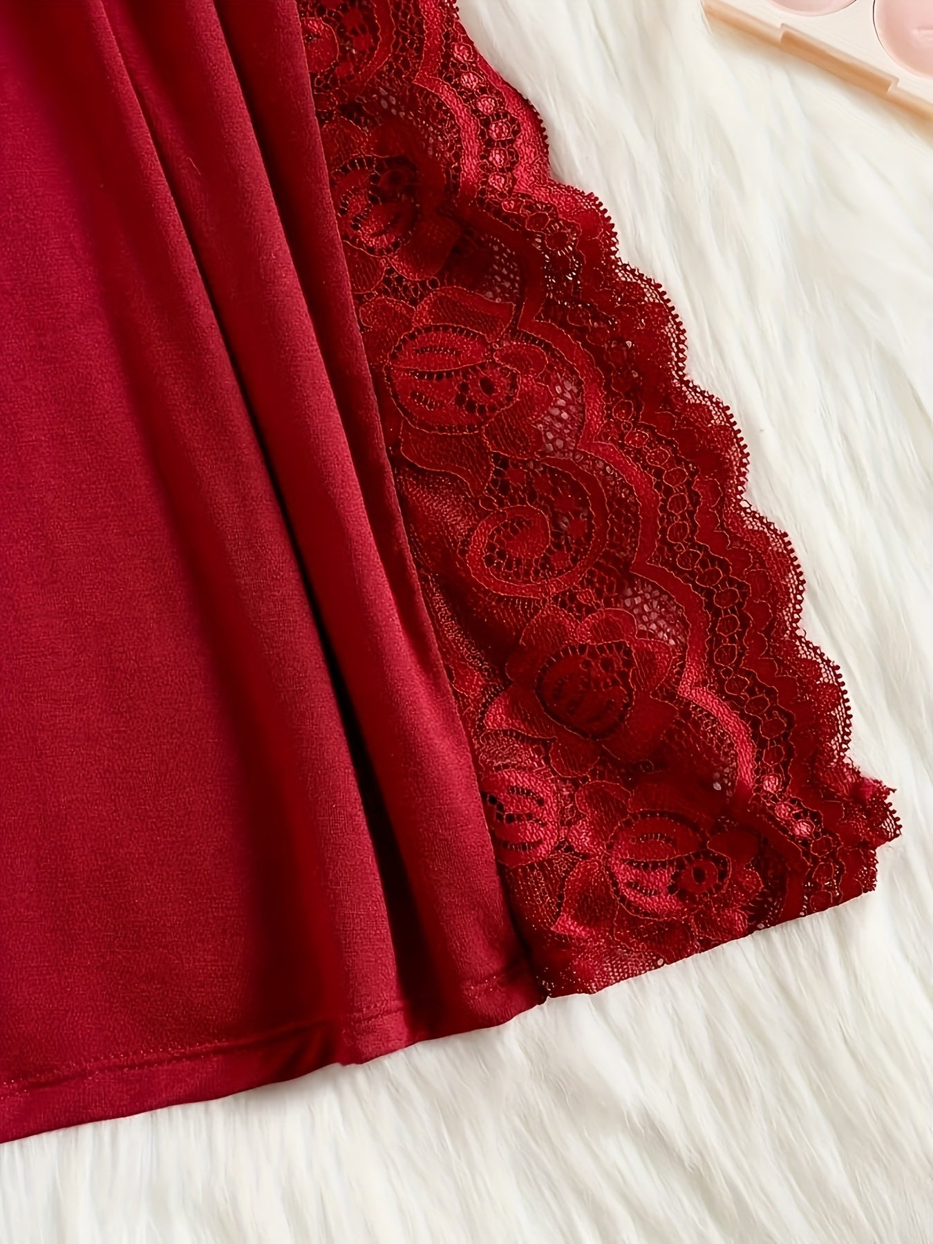 3 Sets Sexy Lace Lingerie for Women Deep V Babydoll Nightgown with Spaghetti Straps, Sheer Lace See-Through Nightwear for Romantic Nights & Honeymoon 3 Sets Sexy Lace Lingerie for Women with Thong Deep V Babydoll Nightwear, Sheer Mesh Nightdress
