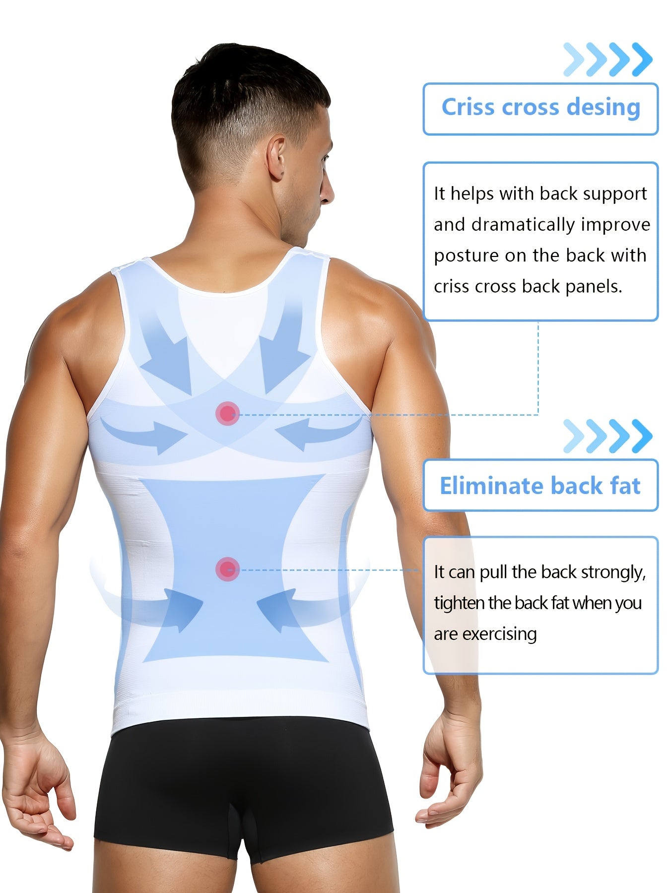 3pcs Pack Men's Compression Shaping Vest - Tummy Control Slimming Shirt, Muscle Enhancing Workout Tank Top Suitable for Gym, Post-Surgery & Casual Attire - Discreet Shapewear (Machine Washable)
