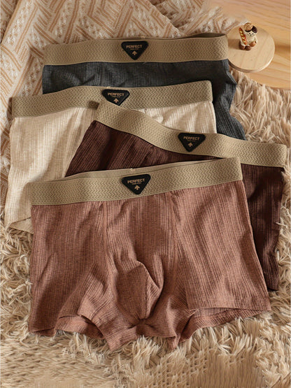 Men's 4PCS-Mixed Colors Striped Underwear - product view 8