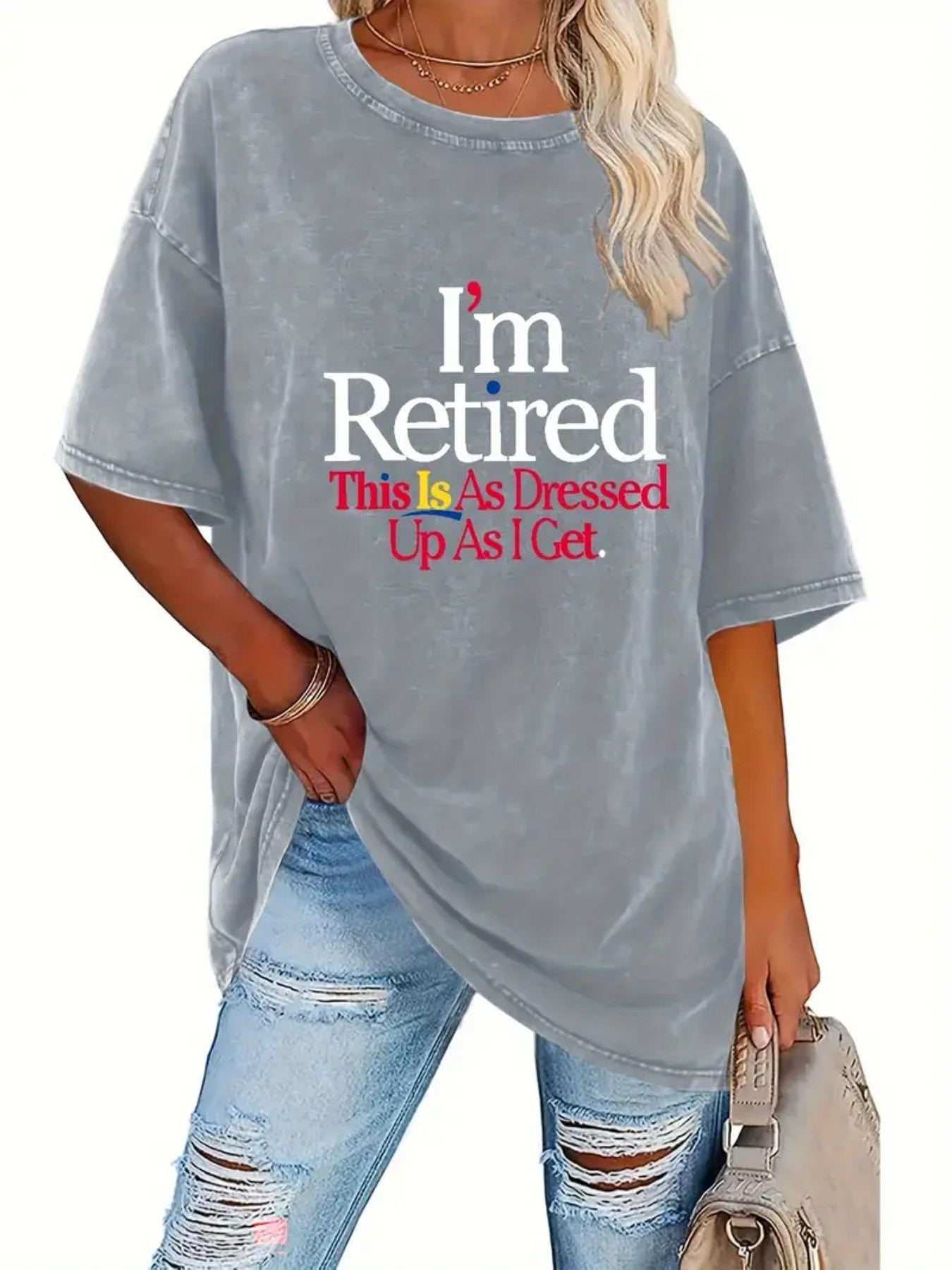 Women's VT-Black Oversized Short-Sleeve T-Shirt - product view 17