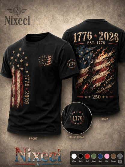 Navy Color Short-Sleeve T-Shirt - product view 35