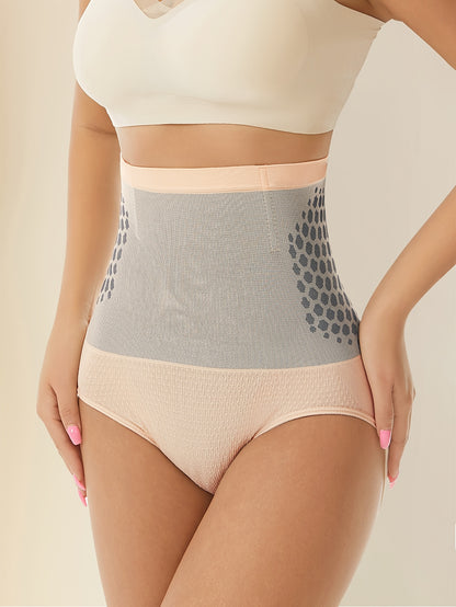 Women'S High Waist Body Shaping Panties - Push Up Buttocks, Tummy Control, Breathable Underwear With Floral & Geometric Design, Posture Correction Wear, Posture Correction Underwear | Floral Pattern Underwear Construction