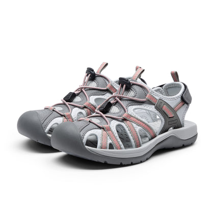 Women's Hiking Sandals Adventurous Summer Sports Shoes Outdoor Quick-Dry Comfortable Protective Toe Cap Supportive & Slip-Resistant Adjustable Fit Sandals Women Ladies