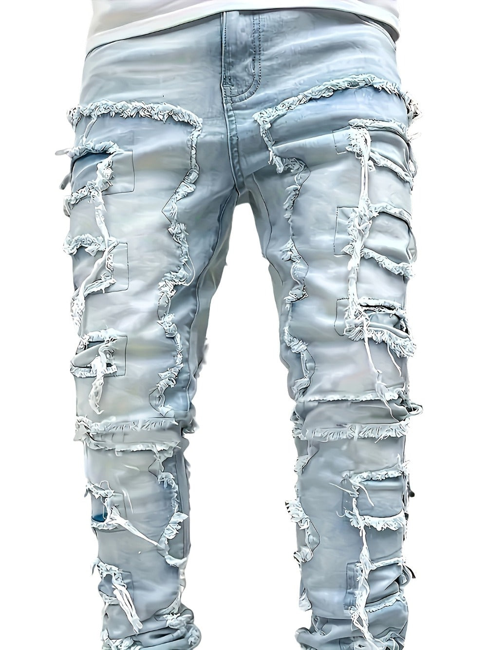 Men's Slim Fit Jeans - Classic Wash Clean Finish Travel 519077