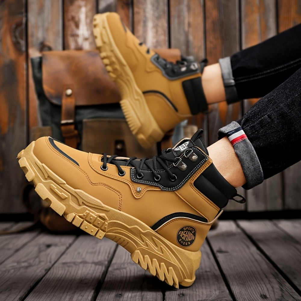 Men's Sneakers - Non-Slip Sole Platform Sole for Everyday Wear
