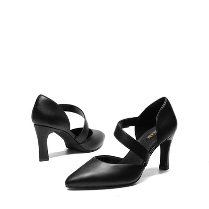 Women's High Heels Pumps Dress Closed Pointed Toe Comfortable D'Orsay Pumps Shoes for Work Office Wedding Dancing Closed Pointed Toe Stiletto D'Orsay Shoes for Wedding Party