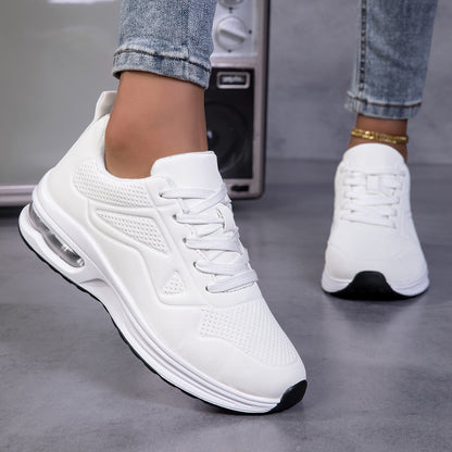 Spring Outdoor sneakers, Women'S Thick-Soled Height-Increasing Shoes, Women'S Autumn, Breathable Mesh Shoes, Air-Cushioned Shoes, Lightweight And Shock-Absorbing Soft-Soled Running Shoes, Women'S Skipping Rope Shoes, Outdoor Tennis Shoes