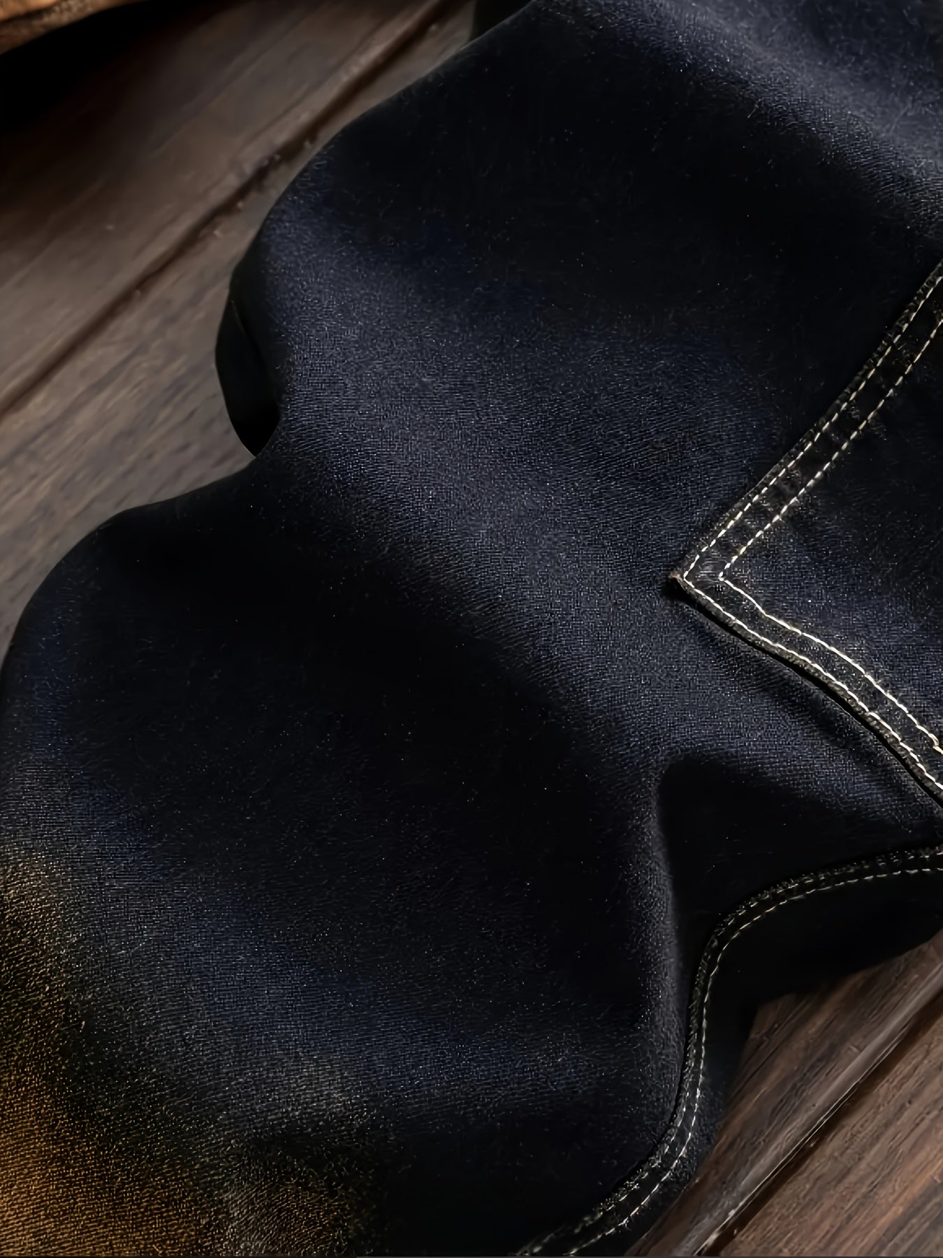American-style Fashion Multi-process Washed Cat Mustache Men's Denim Trousers, Casual Stretch Jeans, Retro Anti-aging Gradient Washed Denim Work Pants, Multi-pocket Work Pants, Durable Denim Fabric, Casual Wear Denim Trousers