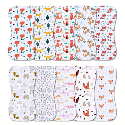 10-Pack Burp Cloths For Baby Boys And Girls - Baby Burp Cloth, Baby Washcloths, Burp Rags, Large Neutral Burp Clothes For Newborn