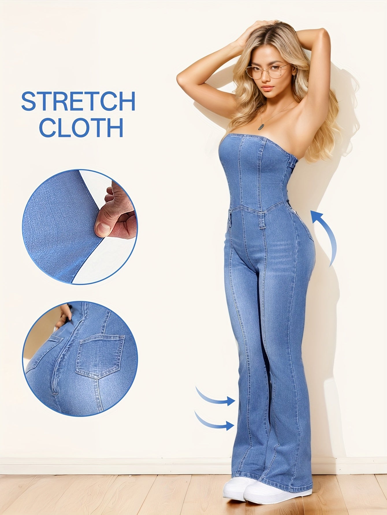 Sexy Chest-Hugging Jumpsuit