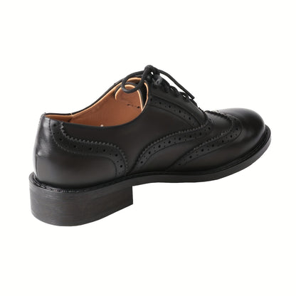 TMA EYES Women's Classic Brogue Oxfords - Handcrafted Synthetic Cover, Retro Carved Design, Breathable & Comfortable, Anti-Slip Sole, Lace-Up Casual Shoes for Casual Attire, Ladies Shoes, Women Shoes