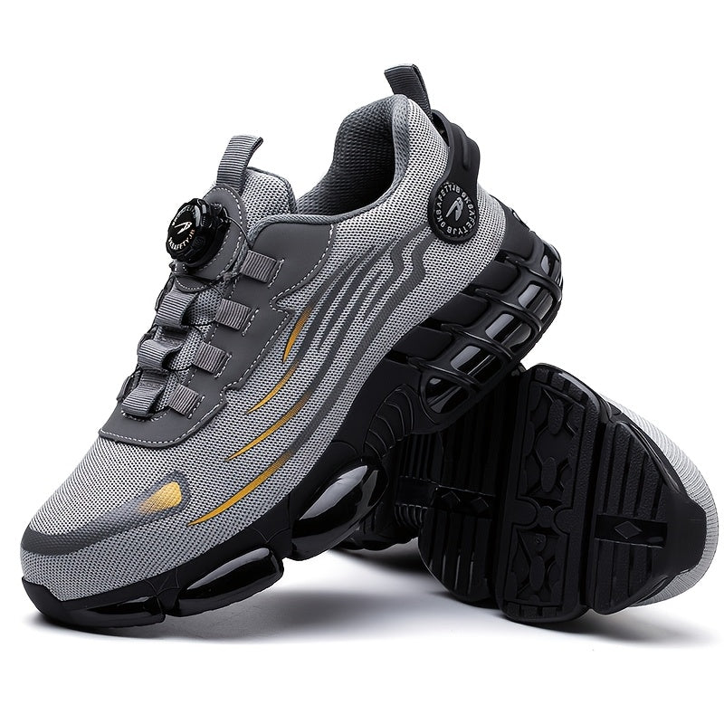 Steel Toe Work Shoes Man Slip Resistant Abrasion Resistant Construction Working Boots Comfortable Breathable Sneaker