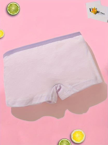 Random 10pcs Set, Cartoon Mermaid Girl Briefs, 95%, Soft And Comfortable