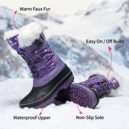 Kids' Insulated Snow Boots - Warm Winter Design 934565