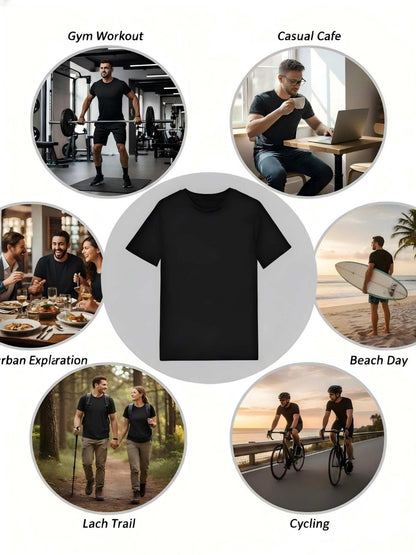 Men's Graphic T-Shirt - Round Neck Short Sleeve Modern Style 408933