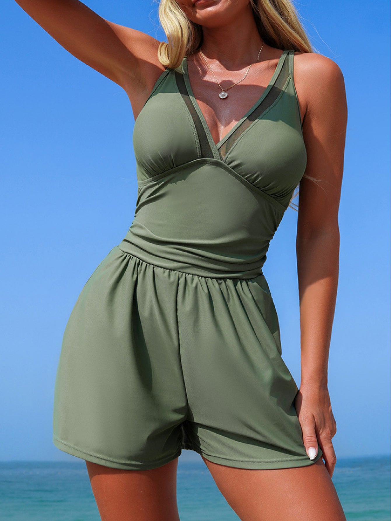 Women's Royal Blue Mesh Top - product view 19