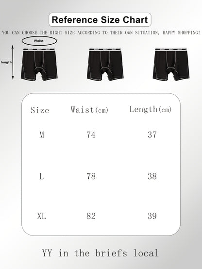 6pcs Modal Men'S Boxer Shorts Seamless U Pocket Long Leg Underwear Scratch Resistant Breathable Soft Elastic Belt Sports Travel Briefs