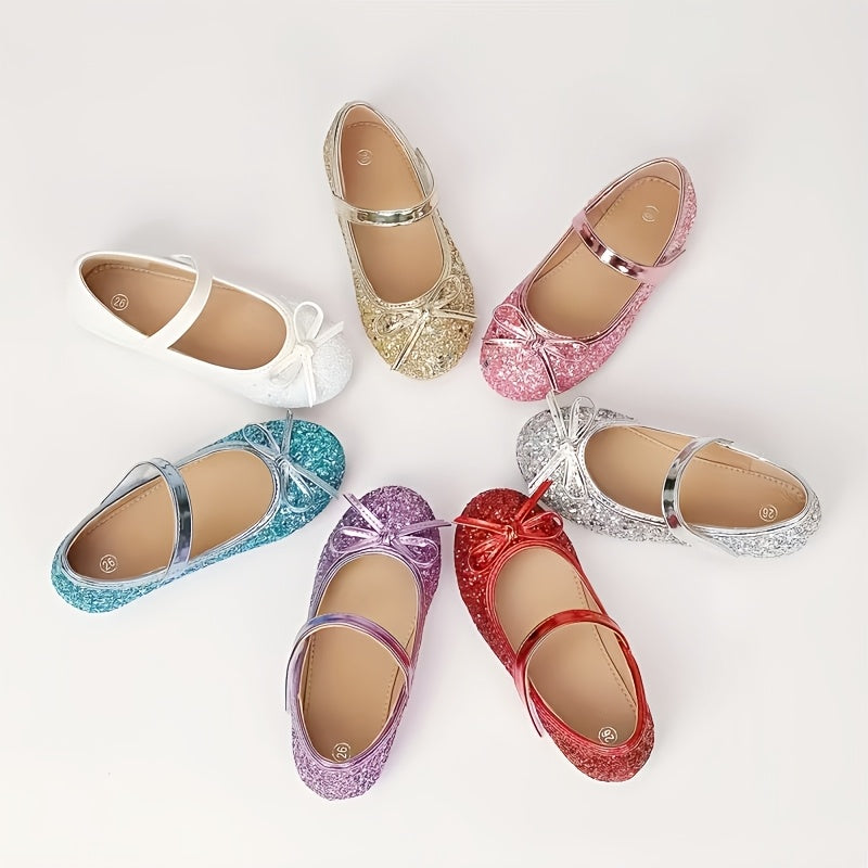 Girls' Easy And Fashionable Ballet-Style Soft-Soled Mary Jane Flats in Seven Colors, Suitable for Performance, Daily Wear And Casual Occasions