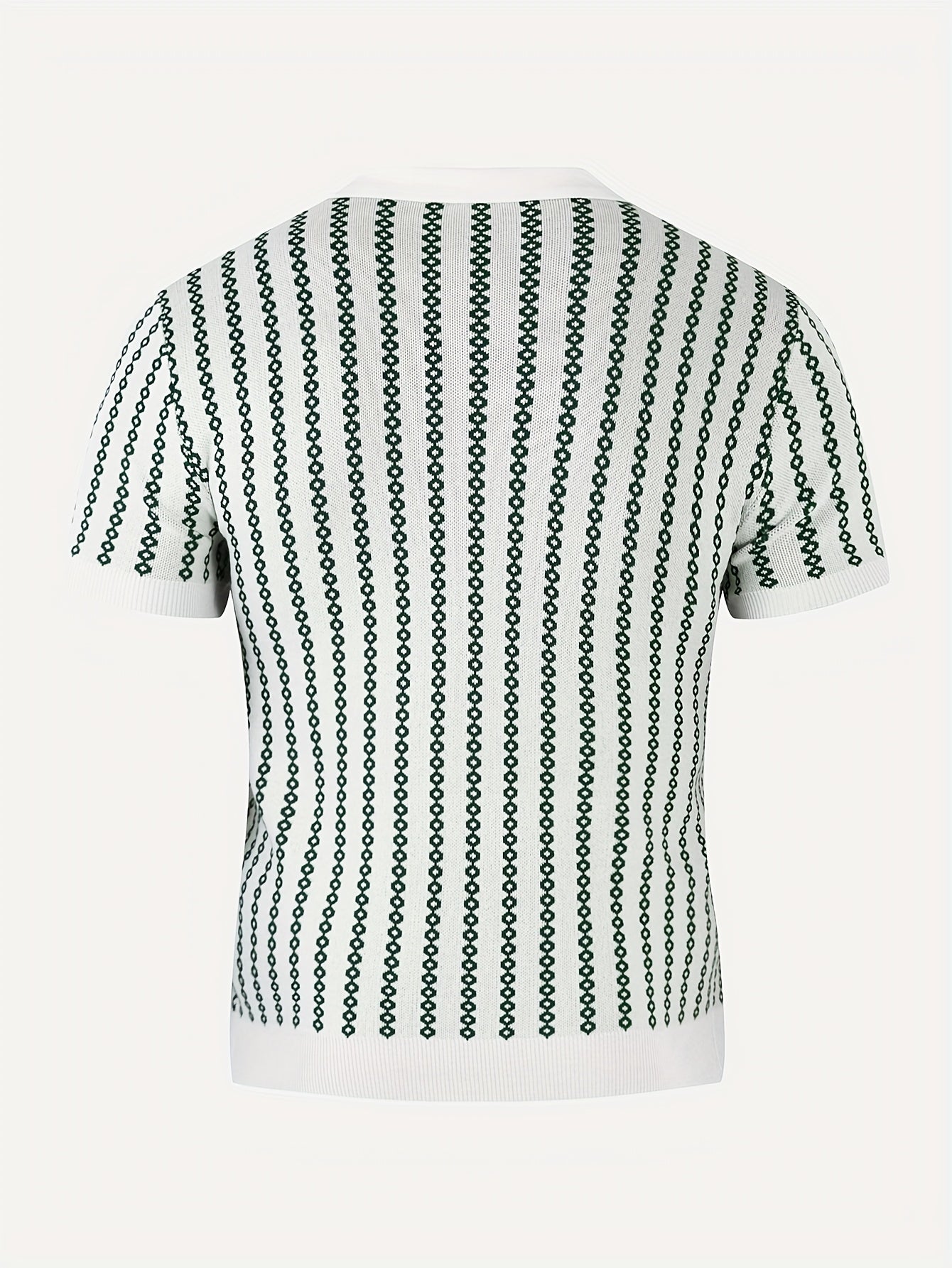 Men's Knitted Polo Top Business Leading Short Sleeve Golf Casual Polo Top