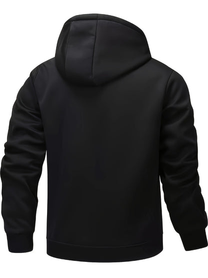 Men's Versatile Fleece Zip-Up Hoodie