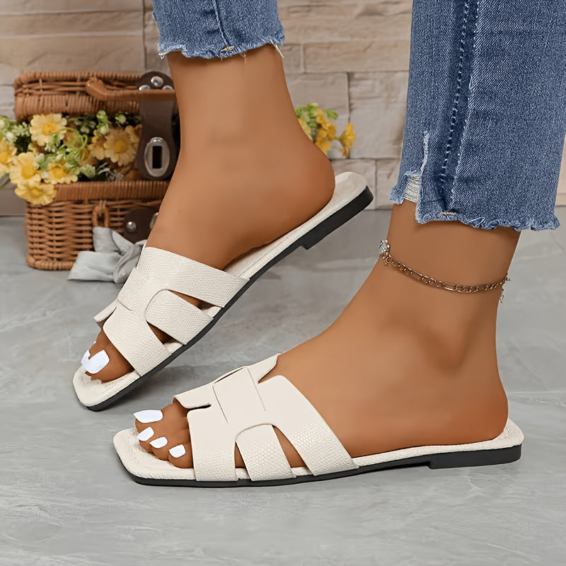 New Women's Casual, Versatile, Flat Sandals. Stylish, Comfortable, Japanese And Korean Fashion Style. Perfect for Outdoor Leisure And Beach Activities., Women Shoes
