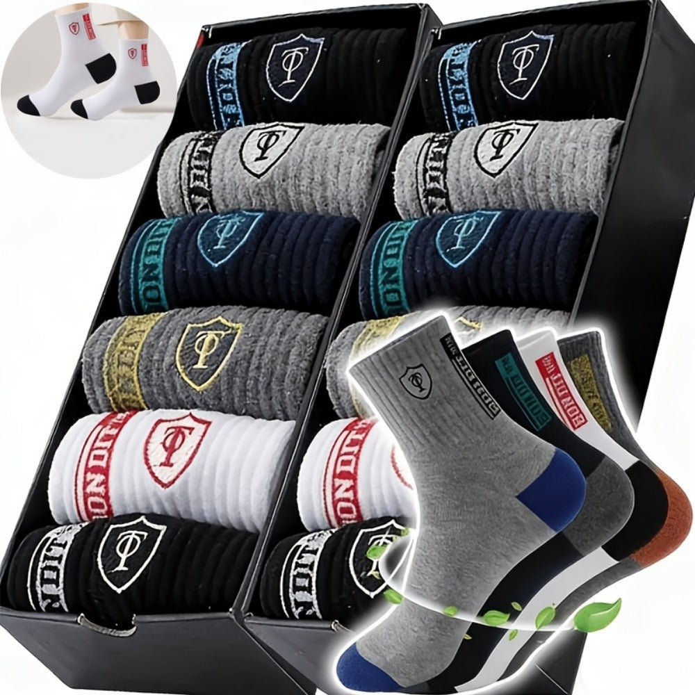 Men's Thermal Crew Socks - 10-Pair Pack
