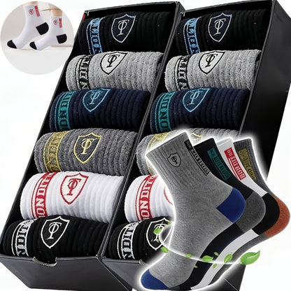 Men's Thermal Crew Socks - 10-Pair Pack