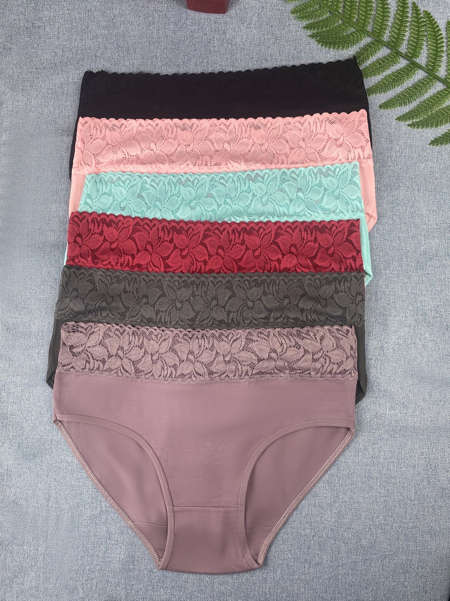 6pcs Of Women's Underwear, Size S- Low Price, Comfortable Breathable Elegant Lingerie, Lace Patchwork Women's Briefs