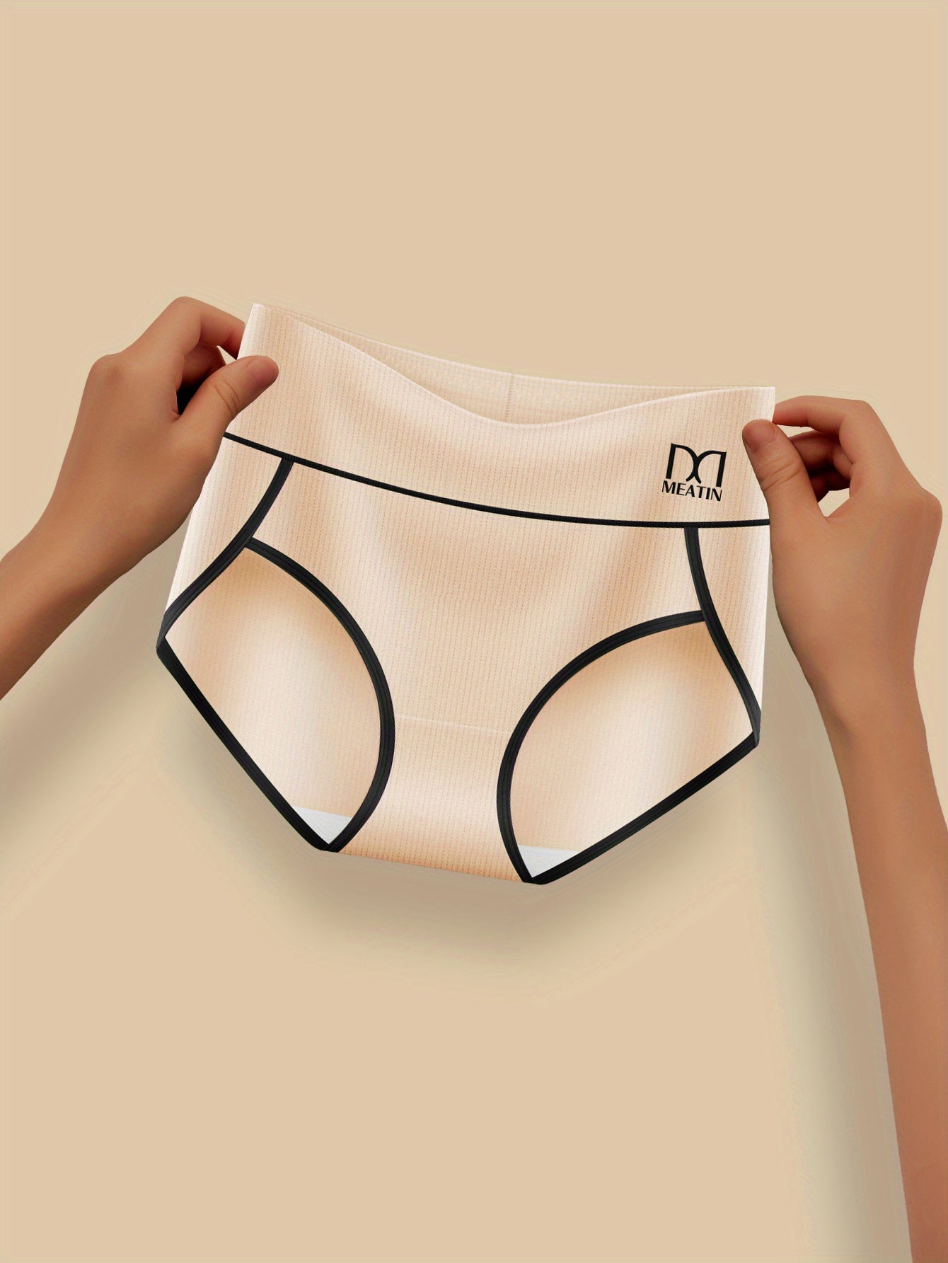 5pcs Solid Color Simple Design Briefs Bottocks Cover - Comfortable, Stretchy, Soft Fabric - Lingerie & Underwear for Women