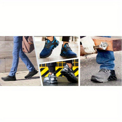 Unisex Work & Safety Shoes - Steel Toe Protection & Non-Slip Sole